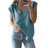 Women's Summer New V-neck Sleeveless Casual Loose Pullover Sweater Vest