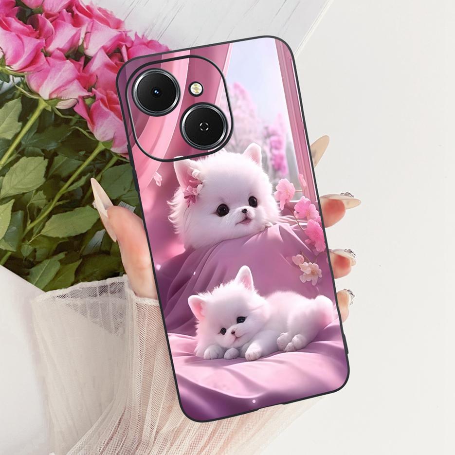 For Tecno Spark 40 Case KM5 Cute Lion Fashion Painted Cover Soft TPU Phone Cases For Tecno Spark 40C Spark40 C Back Cover Fundas