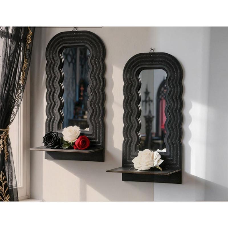 2pcs/set Wooden Storage Racks Acrylic Lenses Wooden Wall Flower Pot Racks Handmade Crafts Home Decoration Hanging Ornaments