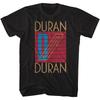 T-shirt da uomo con logo della band Duran Duran Merch Pop Music New Wave