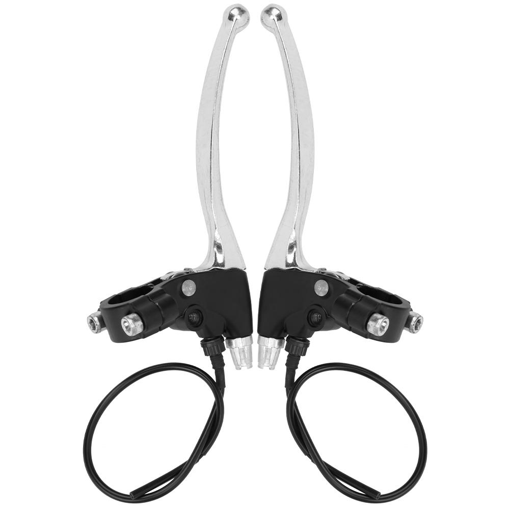1Pair Electric Bicycle Universal Brake Lever All Aluminum Short Wire Handle Left and Right