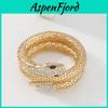 N9274 Exaggerated Snake Necklace Punk Hip-hop Style Jewelry With Micro-inlaid Glass Diamond