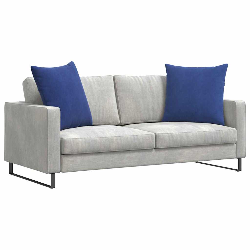 Sofa Cushions 2 Pieces Police Blue 60 X 60 Cm Cord Fabric
