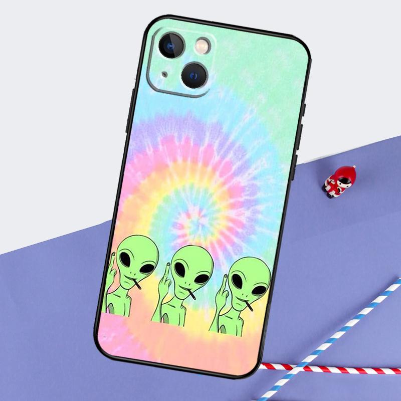 

Alien UFO Phone Case For iPhone 16 Pro Max 11 12 13 14 15 Pro Max Mini XR 16 15 Plus 16e Cover Shell iPhone 14