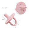 Sucette Bébé Nouveau-né Anneau de Dentition en Silicone Souple de Qualité Alimentaire Tétine Jouet