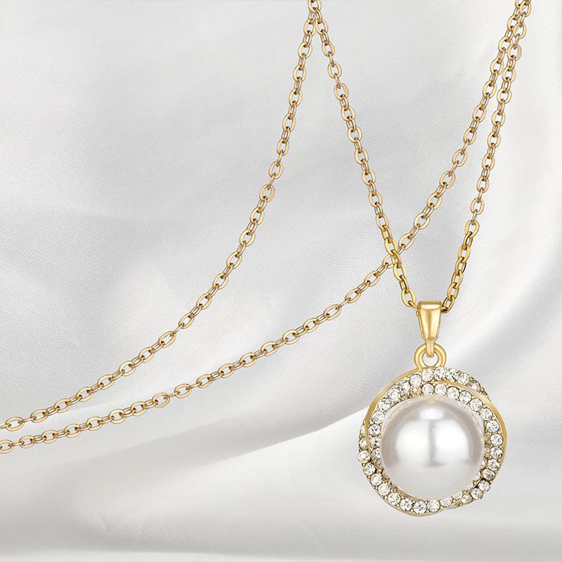 

Pearl Necklace Unique And Earring Ensemble Perfect For Fashionforward Women Surrounding Pearl Necklace