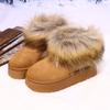 Luxury Faux Fur Snow Boots Women 2025 Winter Comfort Thick Bottom Non Slip Furry Booties Fashion Warm Short Plush Ankle Boots