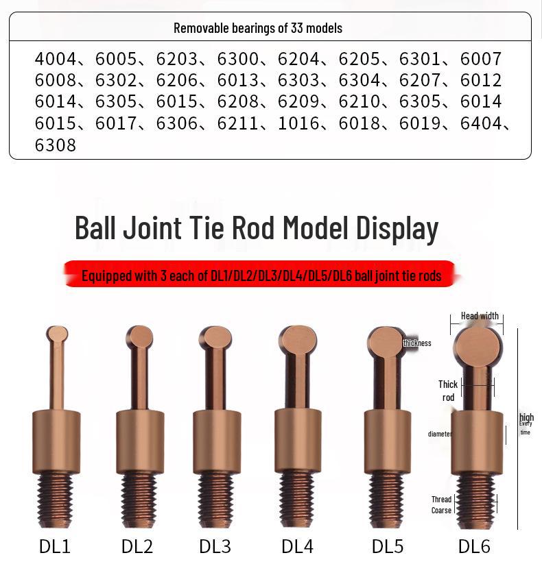 Three-Jaw Multifunctional Bearing Removal Tool Set