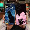 Funda Coque Cover for Huawei P30 P20 P10 Mate 10 20 Lite Pro Y9A Y8S P Smart Y6 Y7 Y9 Prime 2019 Case Black Meow Kitten Cat