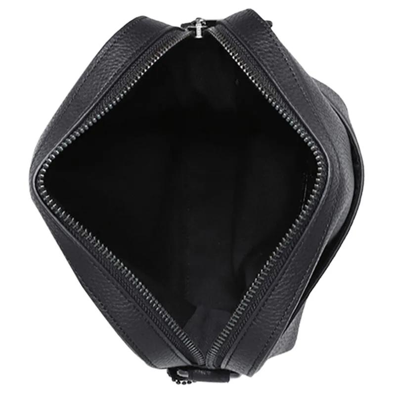 COACH Houston Pebbled Leather Messenger Bag , Flight Bag , Crossbody Bag , Shoulder Bag Small Men's Black (Unisex) Shoulder Bags 4011 QBBK