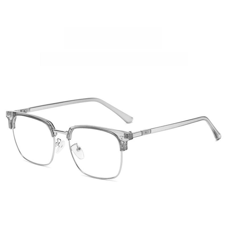 Retro Black Gold Eyewear Frame For Fashionable Office Use With Blue Light Filter