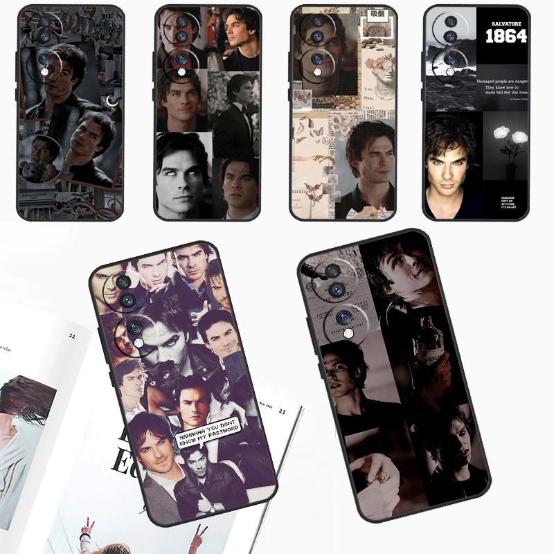 Damon Salvatore The Vampire Diaries For Honor Magic 6 Pro 5 Lite 50 70 90 Case For Honor X8a X9a X7 X8 X9 X6a X7a X8b X9b Cover