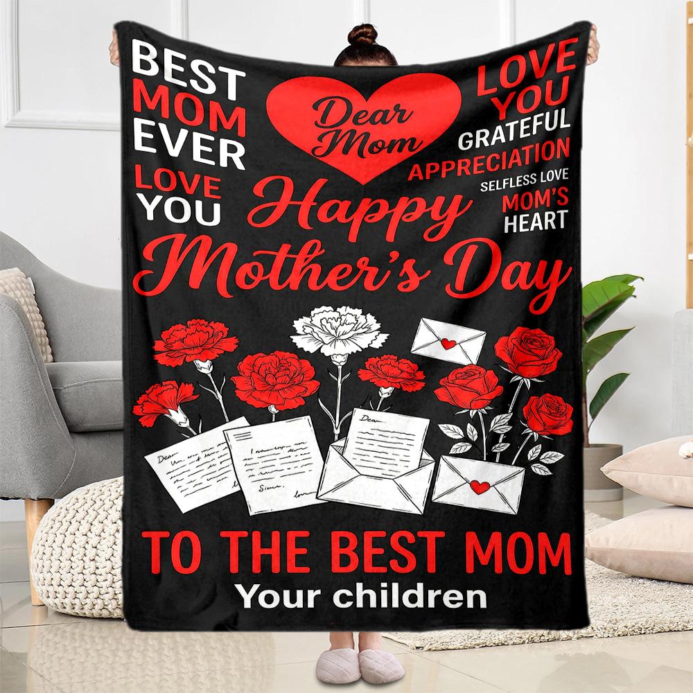 Mother's Love And Strength Blanket Suitable for sofas,travel, living rooms also a good gift for friends and family Suitable for all seasons.