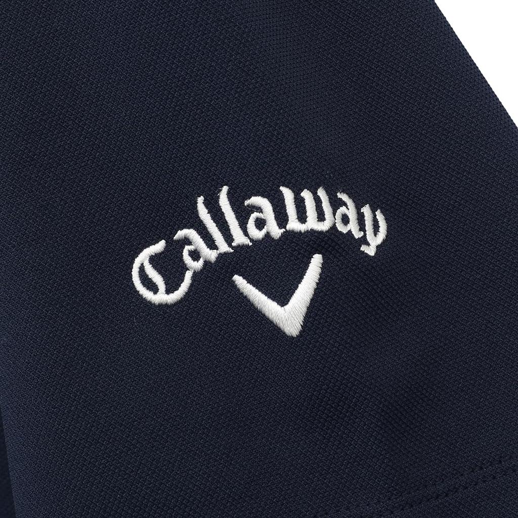 Short Sleeve Polo Shirt Quick UV Golf C25134101 3L [Callaway] Men's (Sweat Wicking, Drying, Protection) / / 1120_Navy