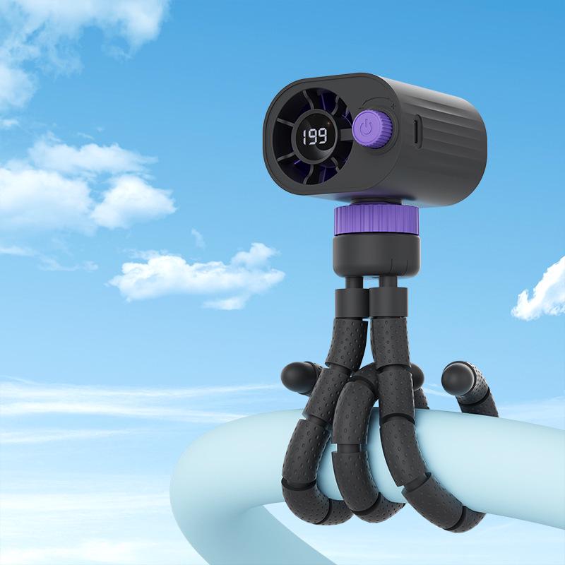 

Octopus Handheld & Desktop Fan: Cold Compress, HD Display, Multi-functional. 66x69x240