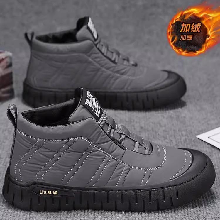 

Winter Casual Plush Sport Shoes Mens Fashion Outdoor Ankle Boots Comfortable Warm Slip on Walking Flats for Men Footwear2026 43