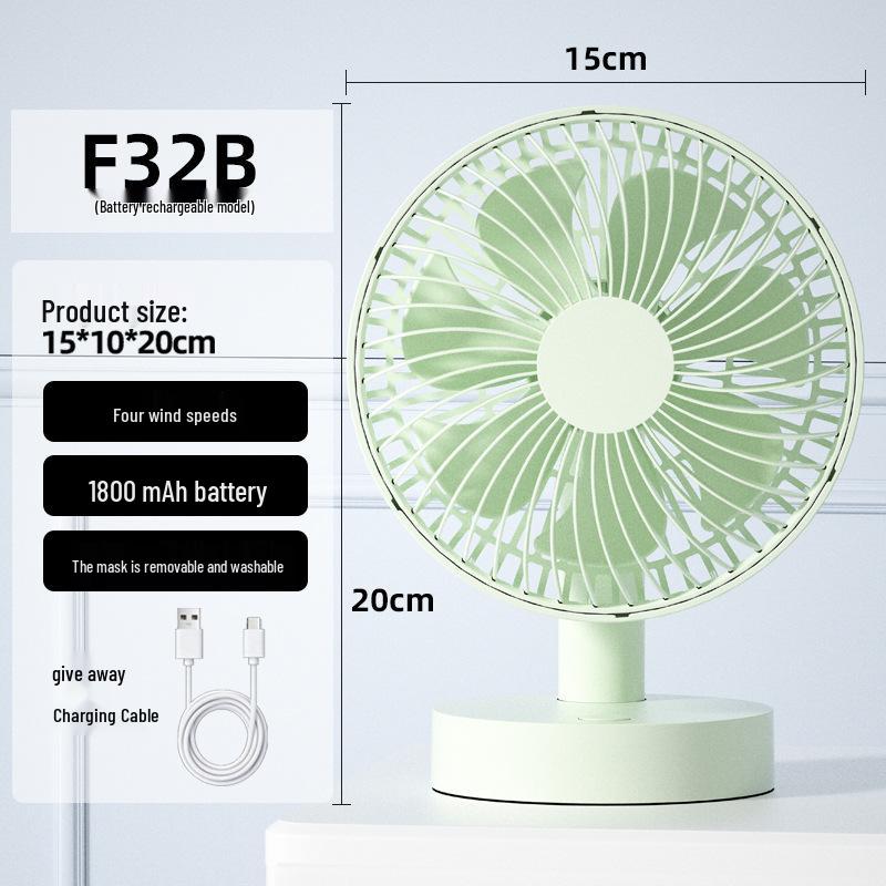 Kaxidaofu 6-Inch USB Desktop Fan with Oscillation