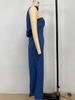 Summer Sexy Halter Neck Satin Long Dress for Women