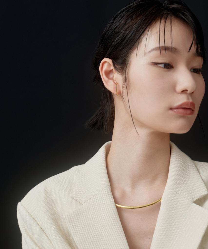 Novice Tokyo Nuance Hoop Ear Cuff Surgical Nuance Hoop Ear Cuff [Stainless] / Gold