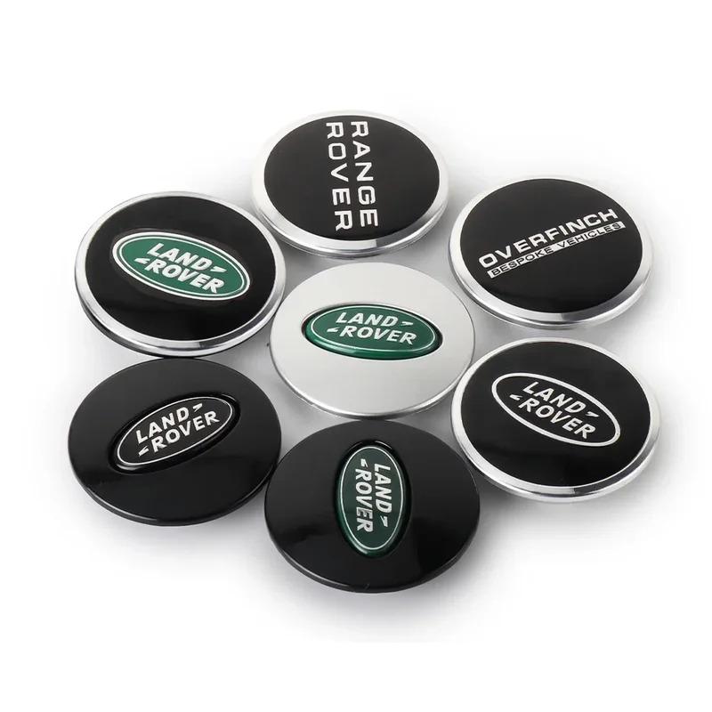 4pcs 62mm Car Styling Car Wheel Center Hub Cap Covers Badge For Landrover SVR Discovery Velar Evoque Range Rover L322 L405 L320