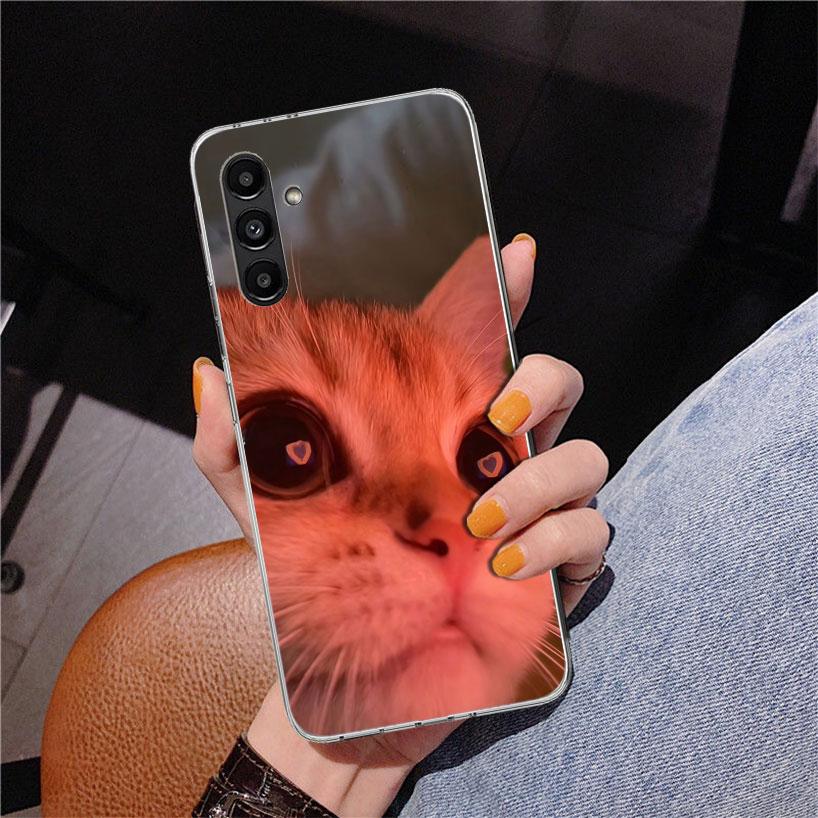 Pet Cat Funny Memes Phone Case For Samsung Galaxy A17 A16 A15 A14 A13 A57 A56 A55 A54 A53 A37 A36 A35 A34 A33 A26 A25 A24 A23 Ga