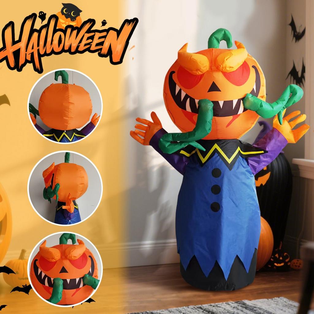 Halloweenská nafukovací zářící dekorace na párty Párty Domácí dekorace Ozdoby Snadná instalace a plná atmosféry