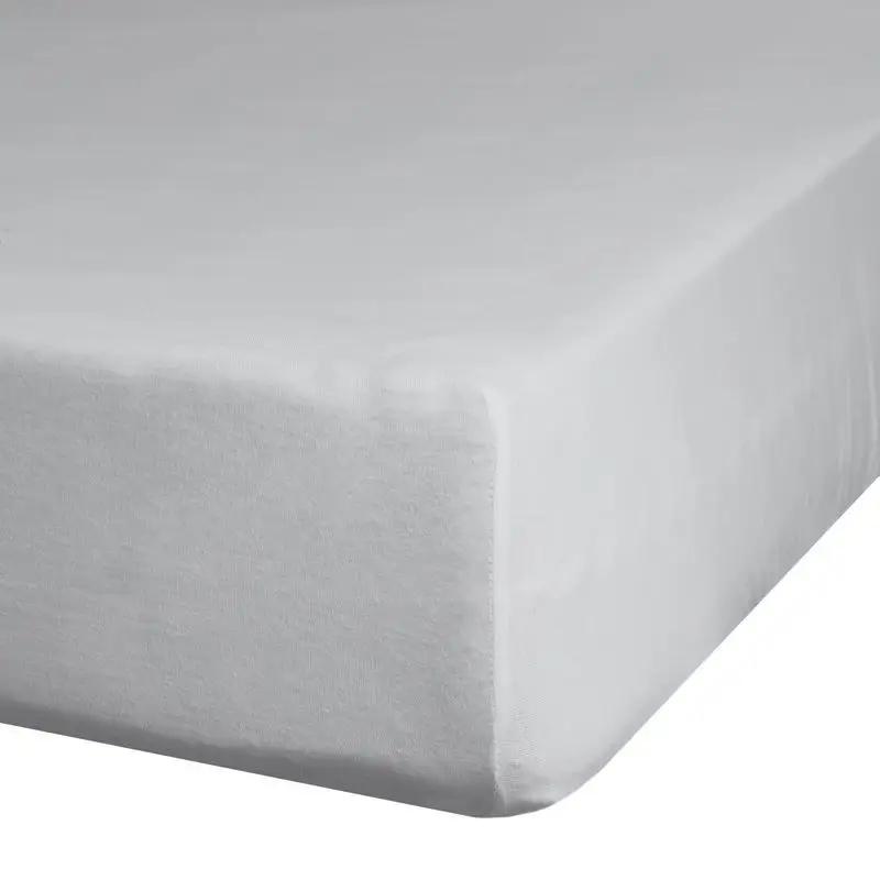 Jersey Fitted Sheet 160X200 Design91 Light Gray 1 Pc