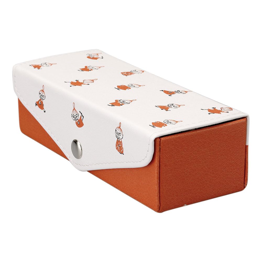 Estojo Rígido para Óculos de Pérola Com Botão Magnético Falso Moomin Inclui Microfibra Comporta 2 Little My Presente Perfeito para Dia ou Estojo de Dia, Estojo, Pares, Couro,