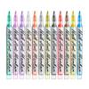 12 Color Quick Dry Nail Art Pens Fine Tip for Precise Drawing Not Require Lamp Water Based Safe for DIY Manicures