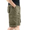 Men's OutdoorLoose Casual Pants Multi-Pocket Color Cargo Shorts
