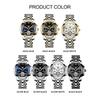 POEDAGAR Automatic Mechanical Watch Men Tourbillon Skeleton Wristwatch Calendar Week Display Leather Strap