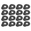 16Pcs Guitar Strap Locks Universal Rubber Adapter Acoustic Electric Guitar Replacement Accessories
