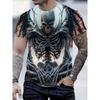 Men's Fashion 3D Printed Men's T-Shirt Round Neck Short Sleeve Trendy Street Wear