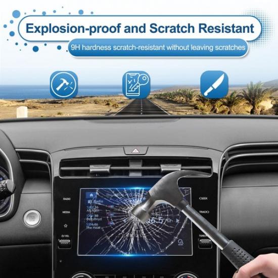 RUIYA Car Touch Screen Protector Tempered Glass 8" For 2022-2024 Hyundai Tucson