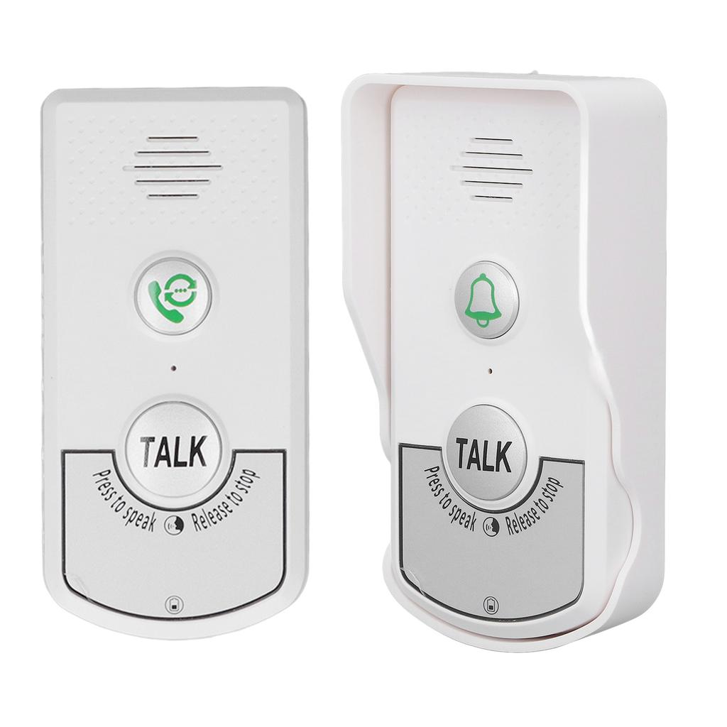 Intercom Doorbell 2 Way 1 V 1 Wireless Waterproof Electronic Doorbell with Light Indicator