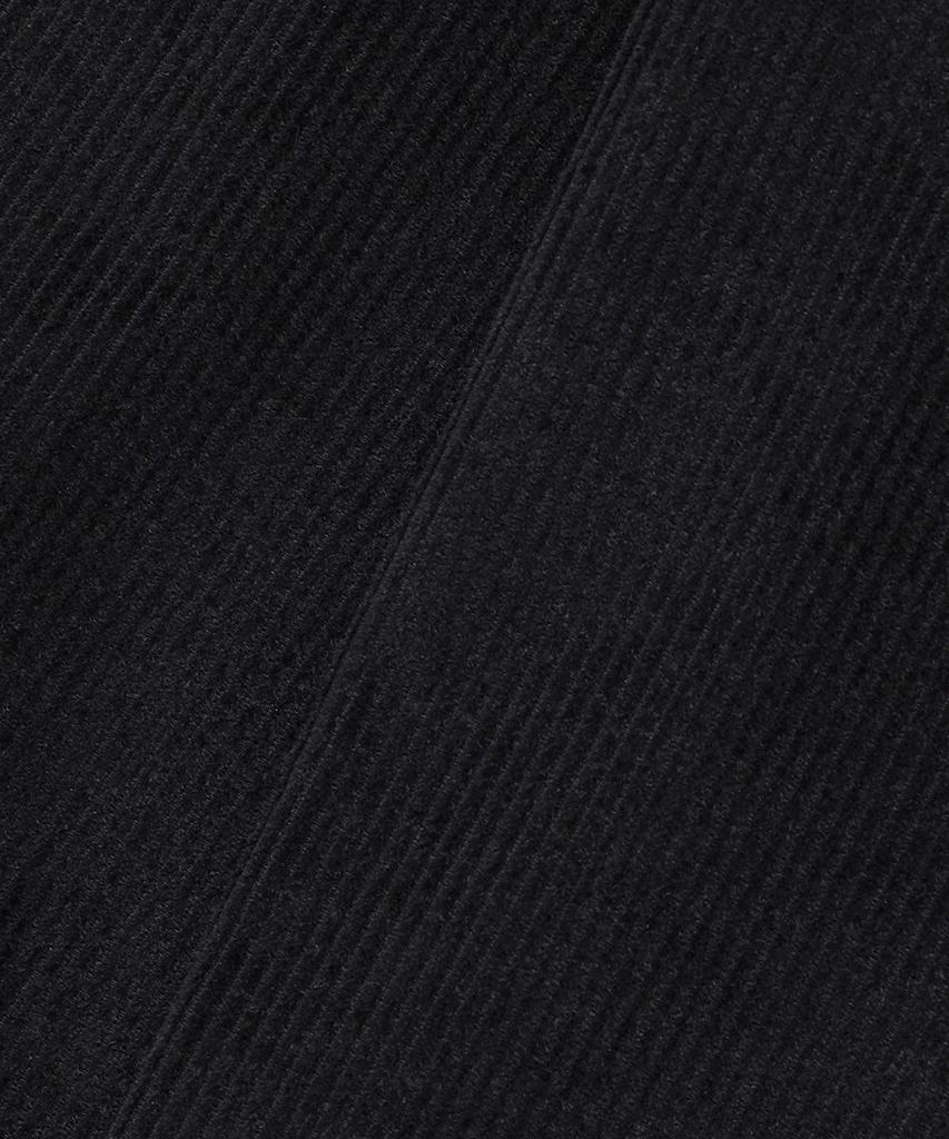 NOIRER Corduroy One-Pleat Wide Pants (Black)