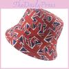 British Flag Reversible Bucket Hat Sun Protection For Outdoor Activities