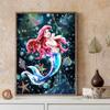 5D DIY Diamond Art Painting Kits for Adults, The Beautiful Mermaid Full Round Crystal Diamond Kits for Beginner for Home Wall Decorate