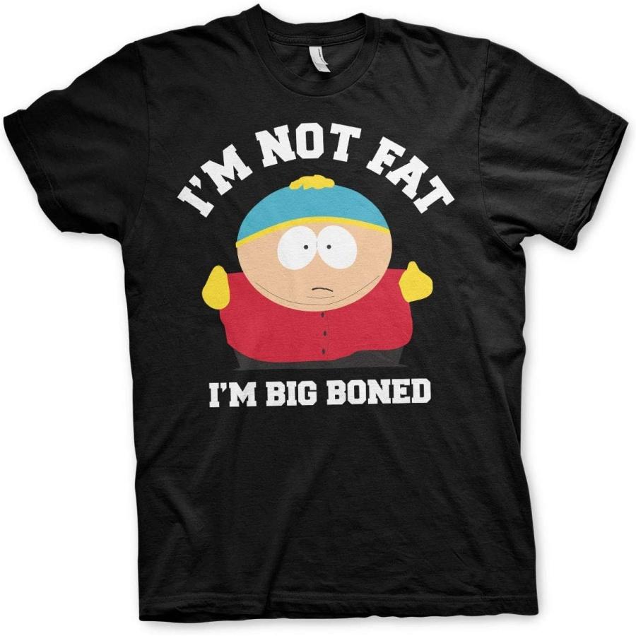 Официально лицензированная футболка для мужчин South Park «Я не толстый, у меня кости большие» Футболка для мужчин большого размера (черный) XXXXXL чёрный