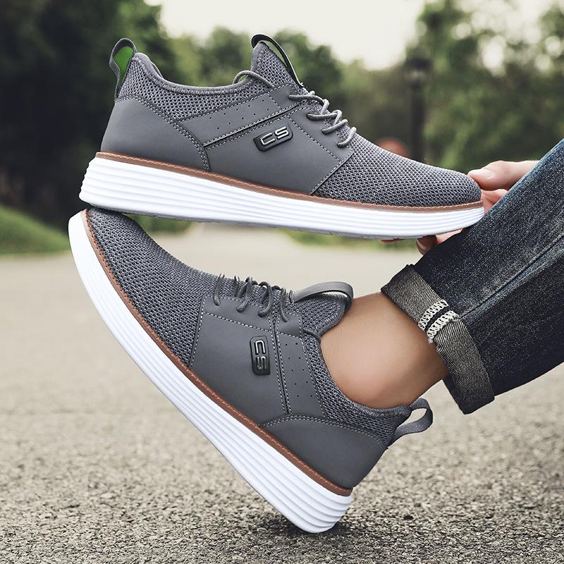 Men's business casual shoes soft sole non-slip breathable lace-up men's shoes driving running to work sports shoes