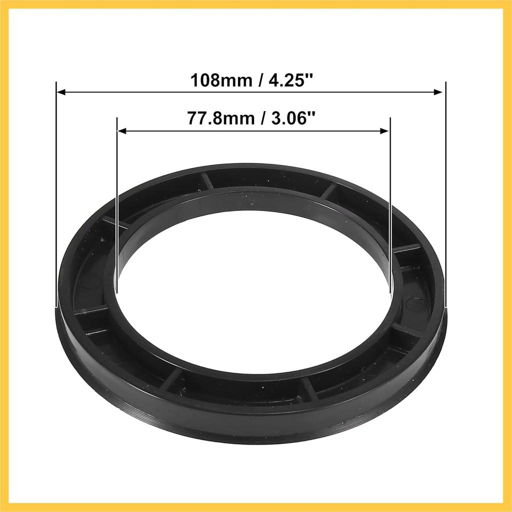 4pcs Plastic 77.8mm to 108mm Car Hub Centric Rings Wheel Bore Center Spacer Auto Replacement Parts