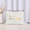 Airplane Travel Queen Print Cosmetic Bag Storage Zipper Pouch Perfume Lipstick Makeup Bags Pencil Case Wallet Stewardess Gifts