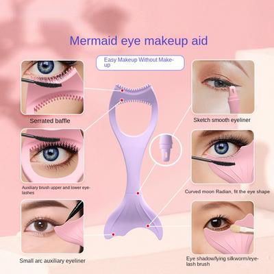2023 Neue Silikon-Zeichnungs-Eyeliner-Hilfsmittel, multifunktionales Augen-Make-up-Werkzeug, Lazy Drawing Lidschatten-Lünette, Artefakt, wiederverwendbar