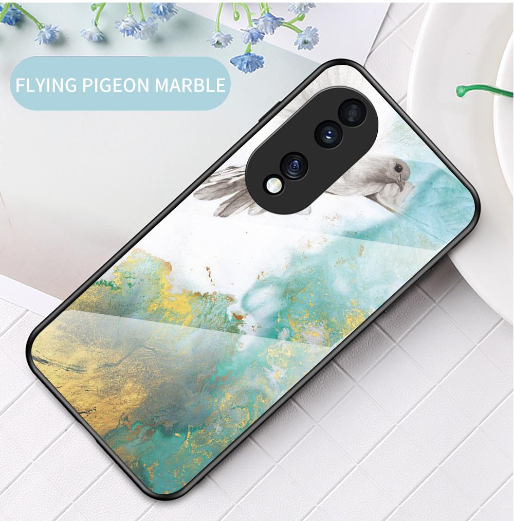 Pouzdro pro Honor 7C Pro 8A 8X X10 8 9 lite 9X Play View 10 20 40 30 Pro 60 70 Pouzdro Pro se X8 Pouzdro z mramorovaného tvrzeného skla Zadní kryt
