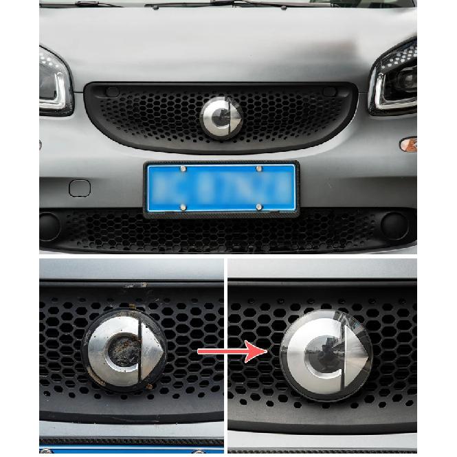 Car Front Rear Logo Cover 3D ABS Protective Emblem Case Moulding Modification Cover For Smart 451 453 Fortwo Forfour Accessories