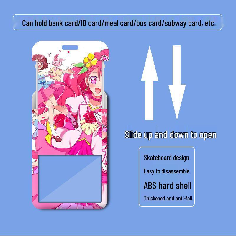 Pretty Cure Card Sleeves: Student Meal, School ID, Name & Access Card Holder