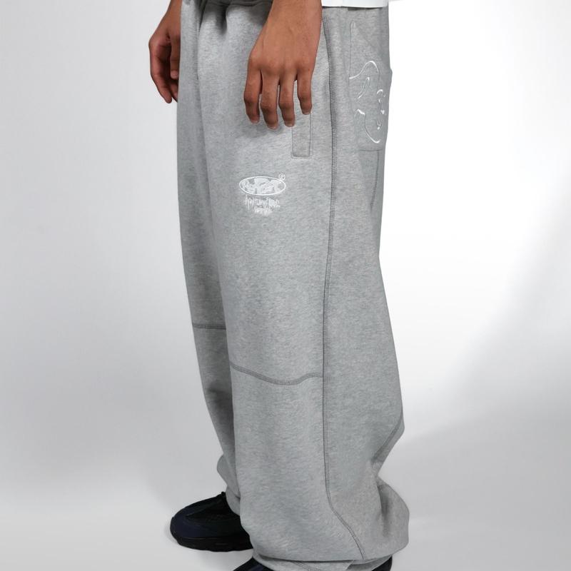 Europäische und amerikanische lässige Kordelzug verstellbare lockere Street Herren- und Damen-bestickte Jogginghose