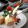 24pcs Gold Dinnerware Set Stainless Steel Cutlery Set Knife Fork Spoon Tableware Set Kitchen Flatware Set Dishwasher Safe