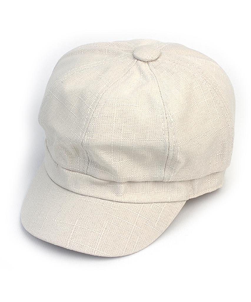Yunibeosyeolkemiseuteuli Hard Linen Ivory Newsboy Cap Newsboy Cap