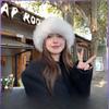 Plush, Mongolian Hat, Cold Resistant, Warm, Thickened, Basin Hat, Ear Protection, Fisherman's Hat